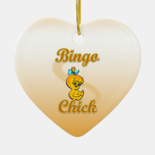 Bingo Chick Keramikornament