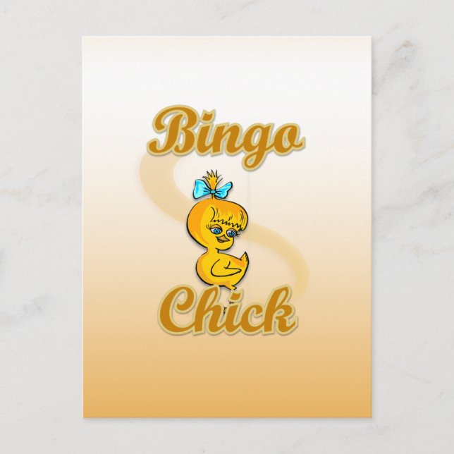 Bingo Chick Postkarte (Vorderseite)