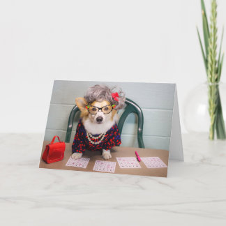 Bingo Corgi Geburtstagskarte Karte