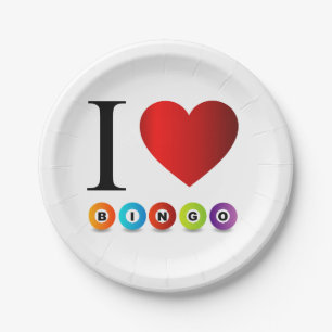 Bingo der Liebe I Pappteller