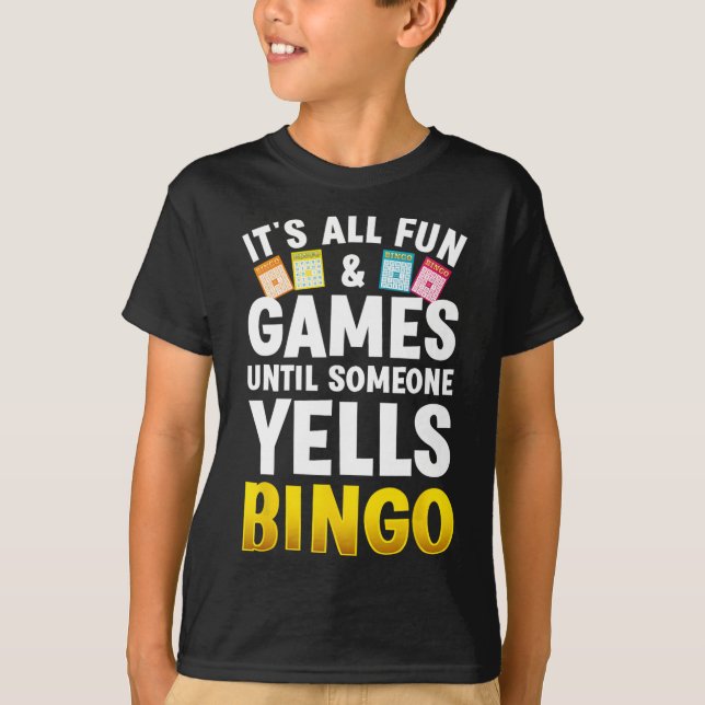 Bingo Design Women Bingo Novelty Gamble Bi T-Shirt (Vorderseite)