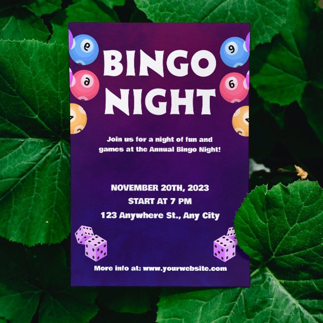Bingo Fun Night Invite Fundraiser Einladung (Von Creator hochgeladen)