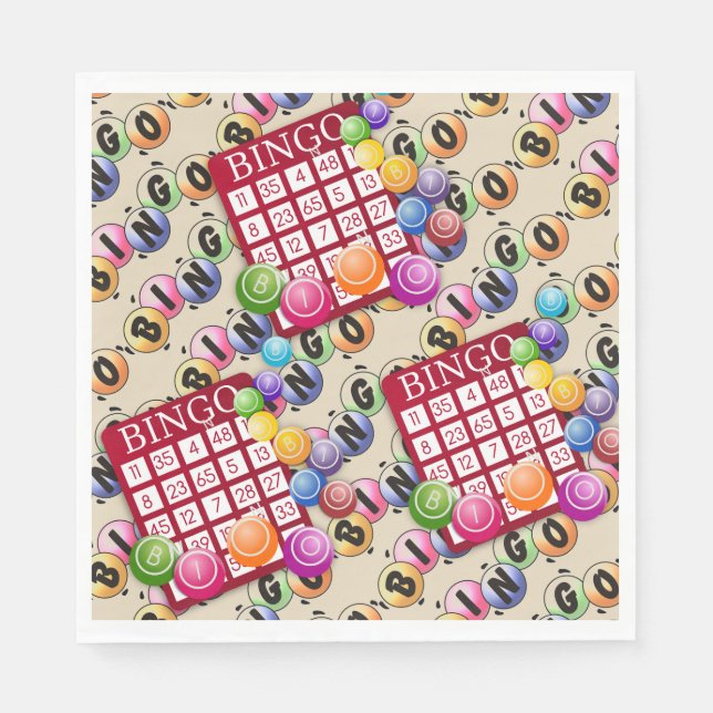 Bingo Fun Serviette (Vorderseite)