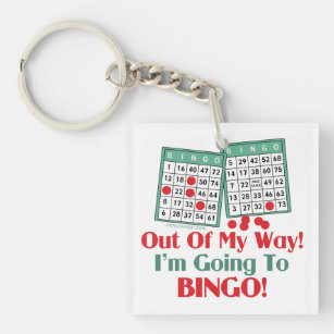 Bingo Funny Sprichwort Schlüsselanhänger