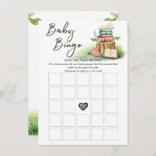 Bingo Game Baby Showbücher Vintag Begleitkarte
