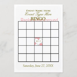 Bingo Game Template Einladung