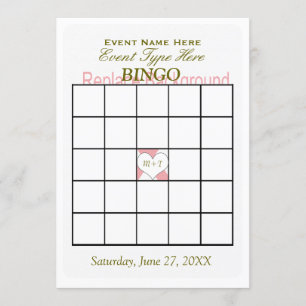 Bingo Game Template Einladung