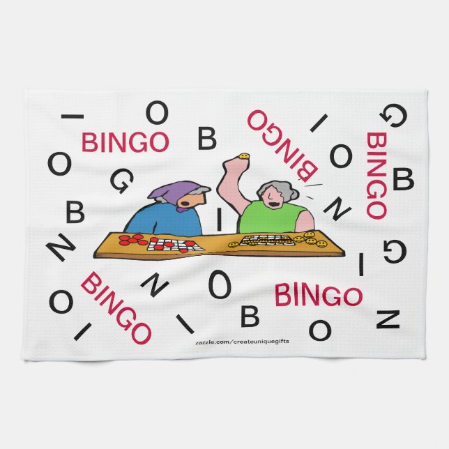 Bingo-Geschirrtuch Geschirrtuch (Horizontal)