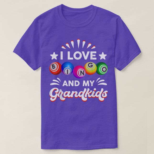 Bingo Gift I Liebe Bingo Geschenk für Oma Mama Nan T-Shirt (Design vorne)