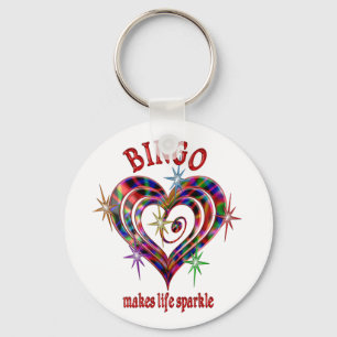 Bingo Glitzern Schlüsselanhänger