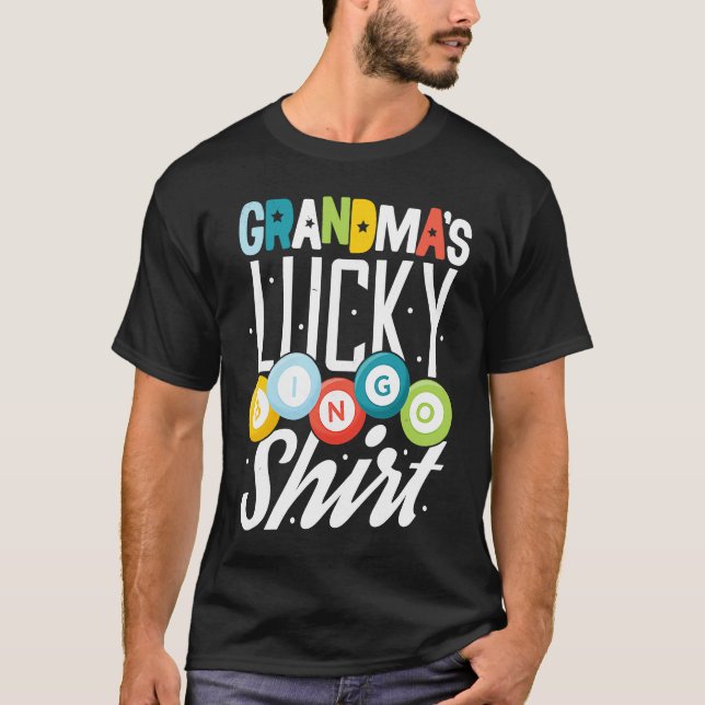 Bingo Grandma  Bingo Player Nana Mimi Lucky Hobby T-Shirt (Vorderseite)