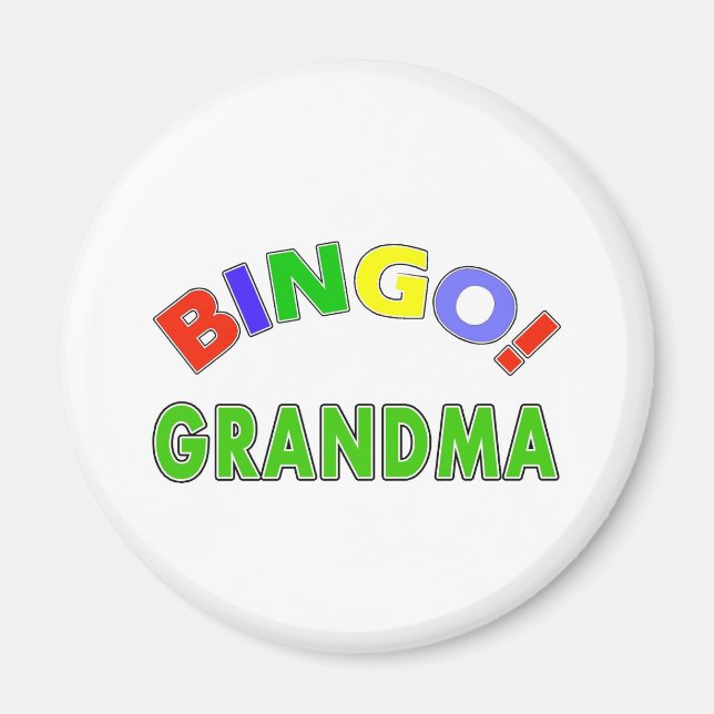 Bingo Grandma Magnet (Vorne)