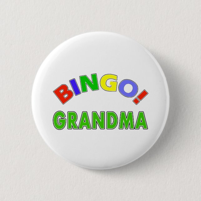 Bingo-Großmutter Button (Vorderseite)