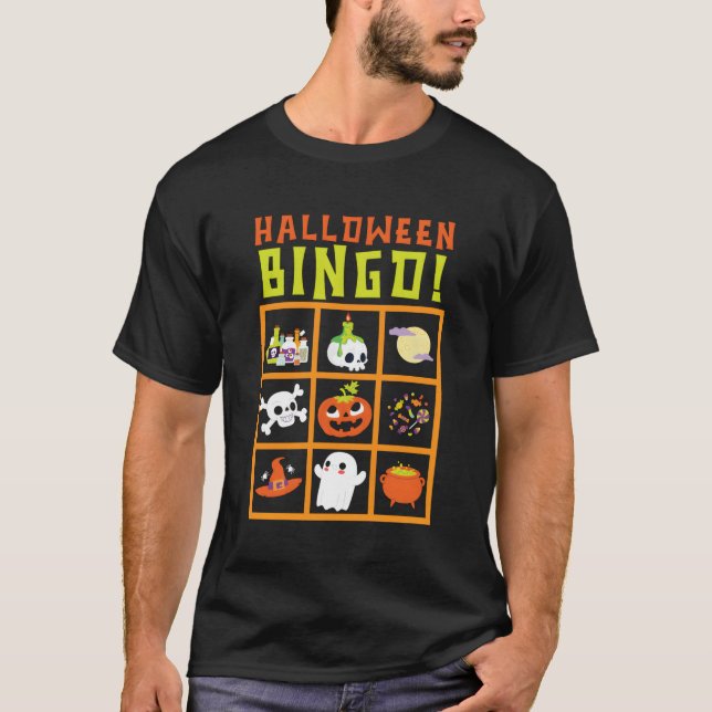 Bingo Halloween Trick oder Treat Bingo Player Bing T-Shirt (Vorderseite)