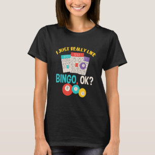 Bingo I einfach wie Game Cards Bingo Balls Ga T-Shirt