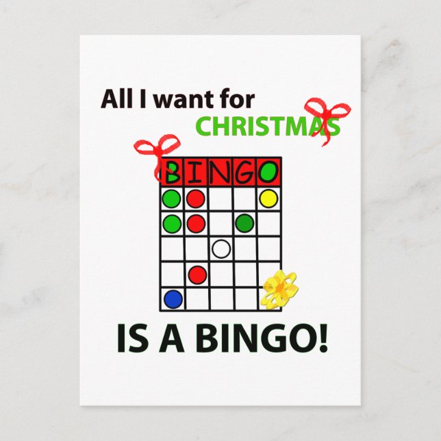 BINGO I wollen ein Bingo für Weihnachten (Vorderseite)