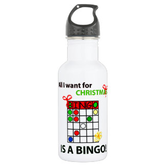 BINGO I wollen ein Bingo für Weihnachten Trinkflasche