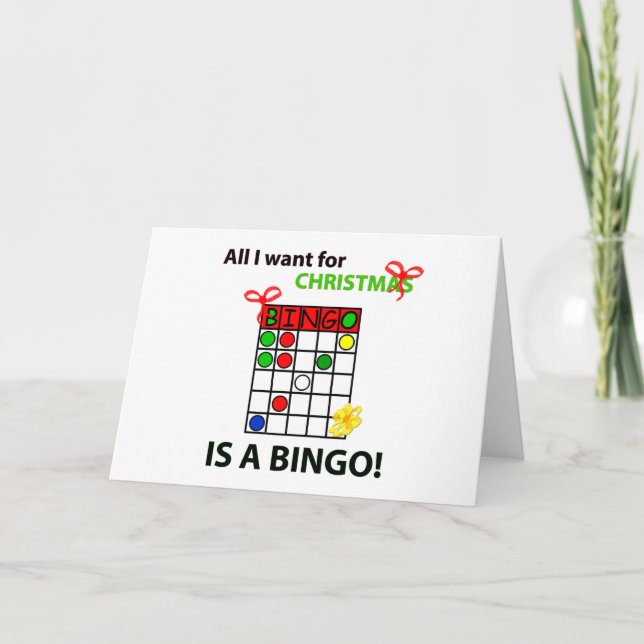 BINGO Ich wollte ein Bingo zu Weihnachten (Vorderseite)