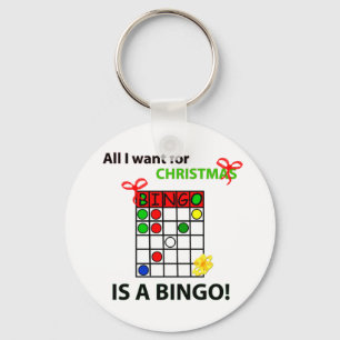 BINGO Ich wollte ein Bingo zu Weihnachten Schlüsselanhänger