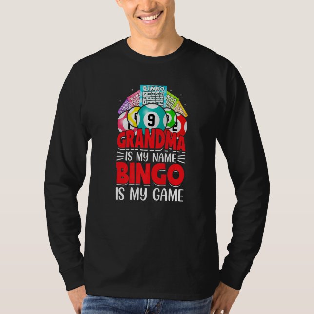Bingo Is My  Bingo Grandma Player Women Mother's D T-Shirt (Vorderseite)