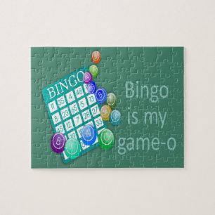 Bingo ist mein Game-o-Funny-Zitat Puzzle