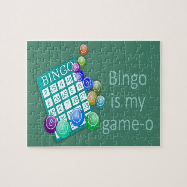 Bingo ist mein Game-o-Funny-Zitat Puzzle (Horizontal)