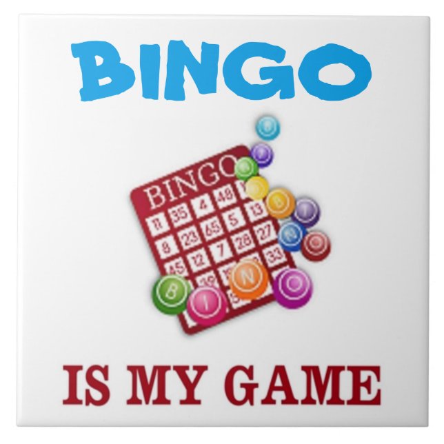 BINGO IST MEIN SPIEL FLIESE (Vorderseite)