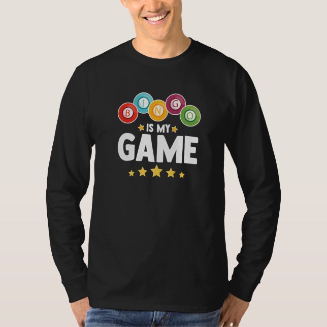 Bingo ist mein Spiel Lucky Player Bingo Addict Bin T-Shirt (Vorderseite)