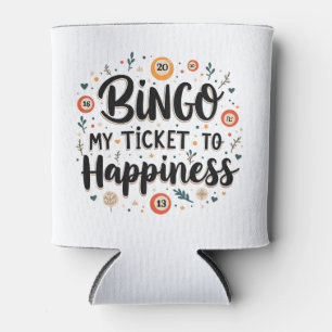 Bingo ist mein Ticket zum Glück Funny Bingo Game Dosenkühler
