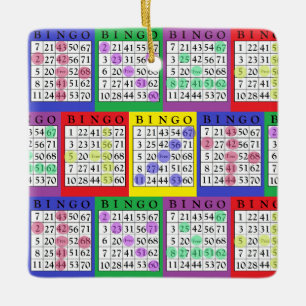 BINGO-Karte   BINGO Lover's Geschenk Weihnachten Keramikornament