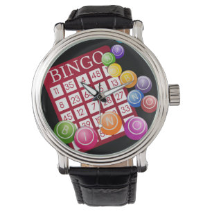BINGO-Karte mit BINGO-Balls Armbanduhr