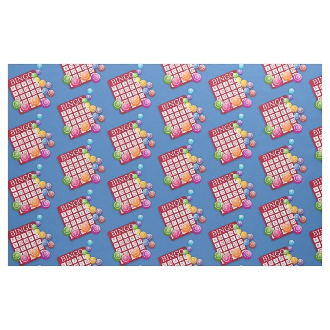 Bingo-Karten-Bingo-Bälle Stoff (Fat Quarter (45,7 x 55,9 cm))