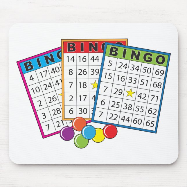 Bingo-Karten Mousepad (Vorne)