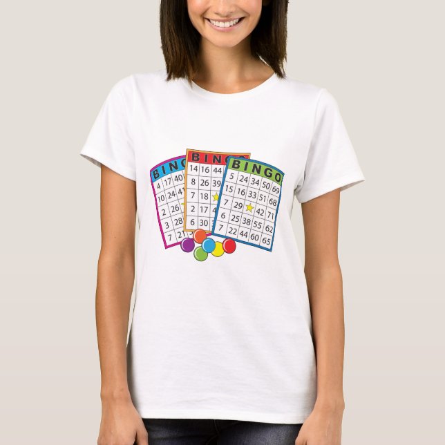 Bingo-Karten T-Shirt (Vorderseite)