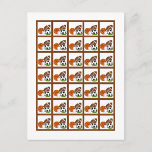 Bingo-Kartenmarker All-Star Rot Postkarte