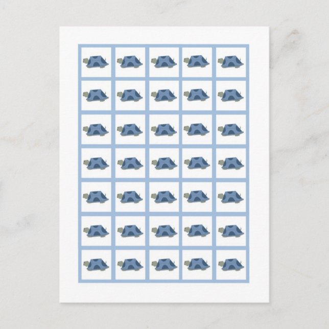 Bingo-Kartenmarkierungen "Leap Frog Turtle Bee Dra Postkarte (Vorderseite)