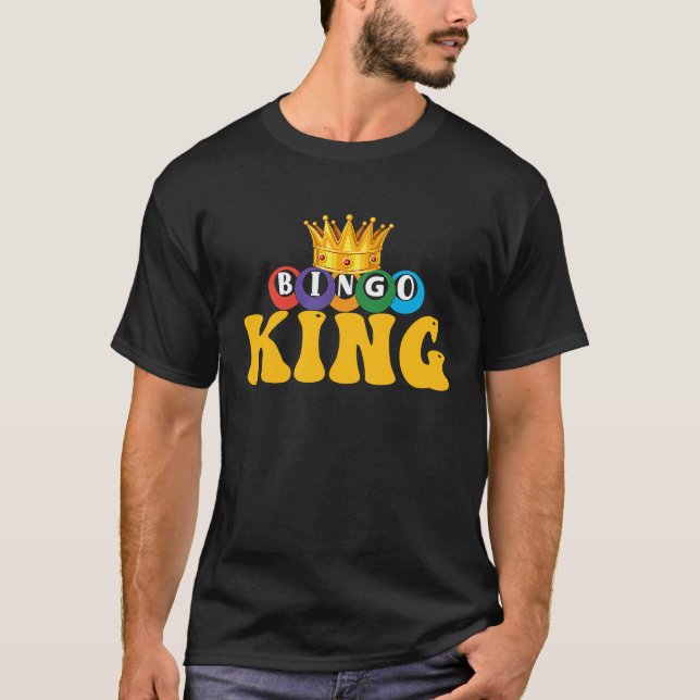 Bingo King Come On Caller Lucky Bingo T-Shirt (Vorderseite)
