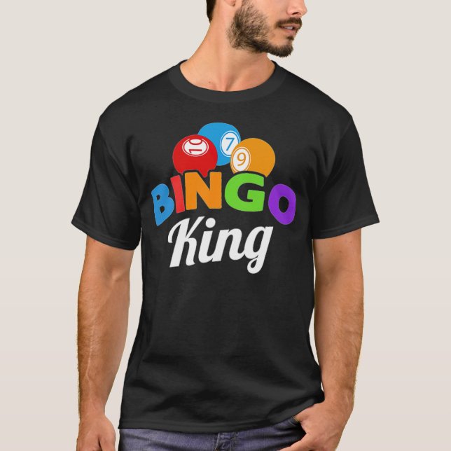 Bingo King Friends Gift Funny Gambling squad -  T-Shirt (Vorderseite)
