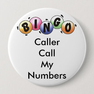 BINGO Knopf-Anrufer-Anruf meine Zahlen Button