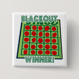 Bingo-Knopf-Stromausfall-Bingo-Sieger! Button