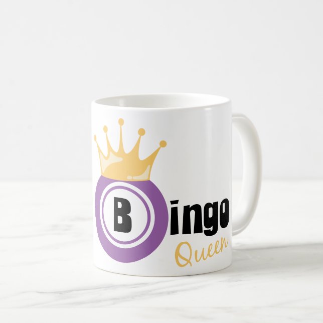 Bingo-Königin Kaffeetasse (VorderseiteRechts)