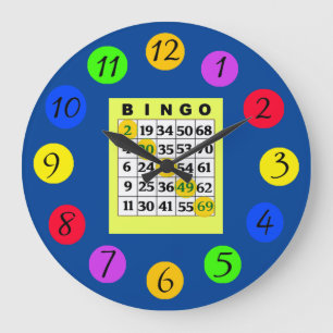 BINGO Küche Große Wanduhr