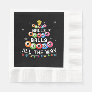 Bingo-Kugeln Bingo auf der ganzen Linie  Serviette