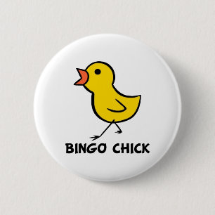 Bingo-Küken-Knopf Button