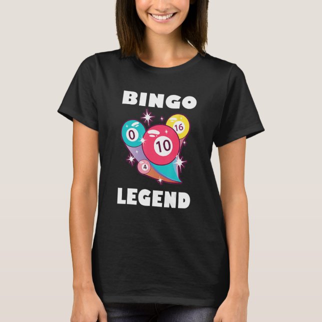 Bingo Legend Game Gambling Lucky Bingo Player Bing T-Shirt (Vorderseite)