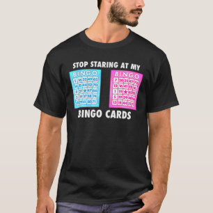 Bingo Lover hält an meinen Bingo Cards Game Pl T-Shirt