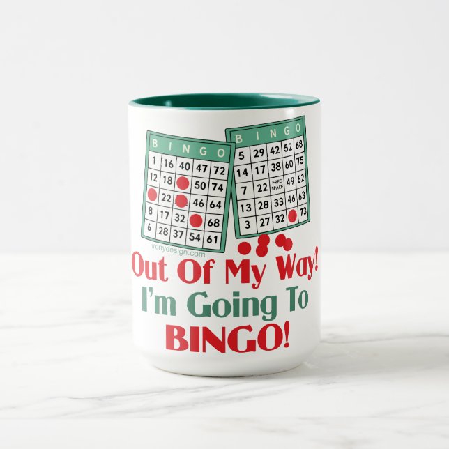 Bingo-lustiges Sprichwort Tasse (Zentrum)