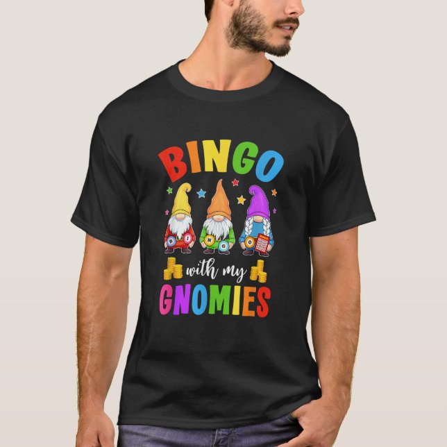 Bingo mit meinen Nomaden Design Frauen Funny Bingo T-Shirt (Vorderseite)