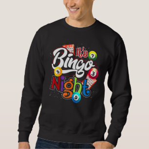 Bingo Night Bingo Player Lotterie Gewinner Glückss Sweatshirt