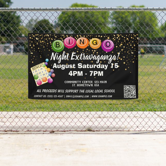 Bingo Night Fundraiser Banner (Insitu)